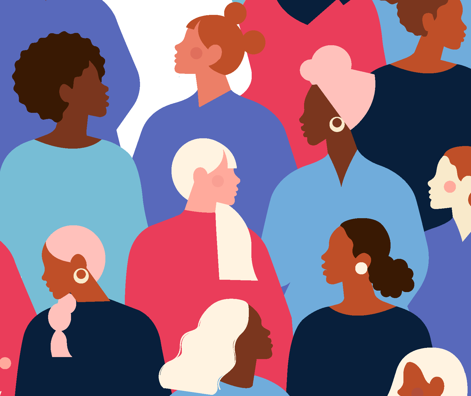 Illustration of women International Women's Day